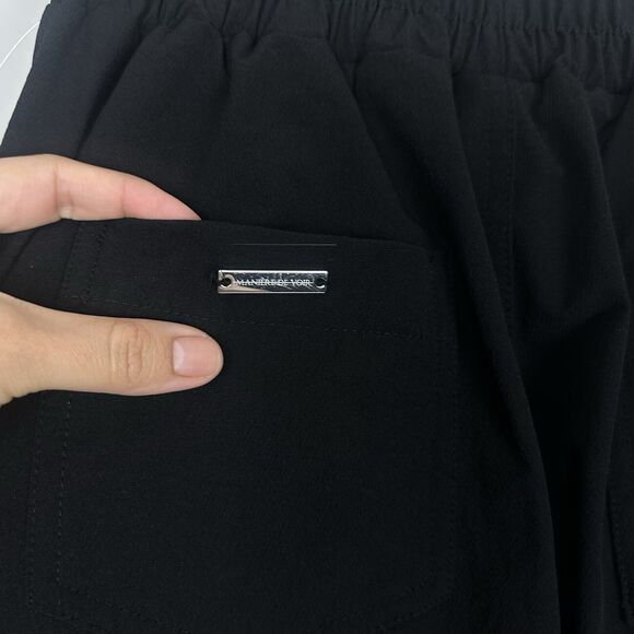 MANIERE DE VOIR dungee LACE-UP CARGO PANTS - BLACK US SIZE 8 Grunge - Picture 13 of 14